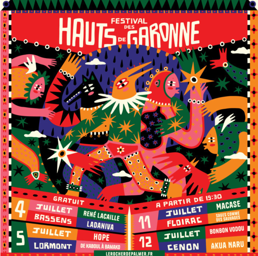 Affiche du Festival des Hauts de Garonne 2024